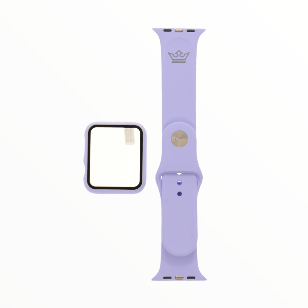 Accesorios El Rey Pulsera + Bumper con Protector de Pantalla para Apple Watch 42 Mm Color Lila — foto 3