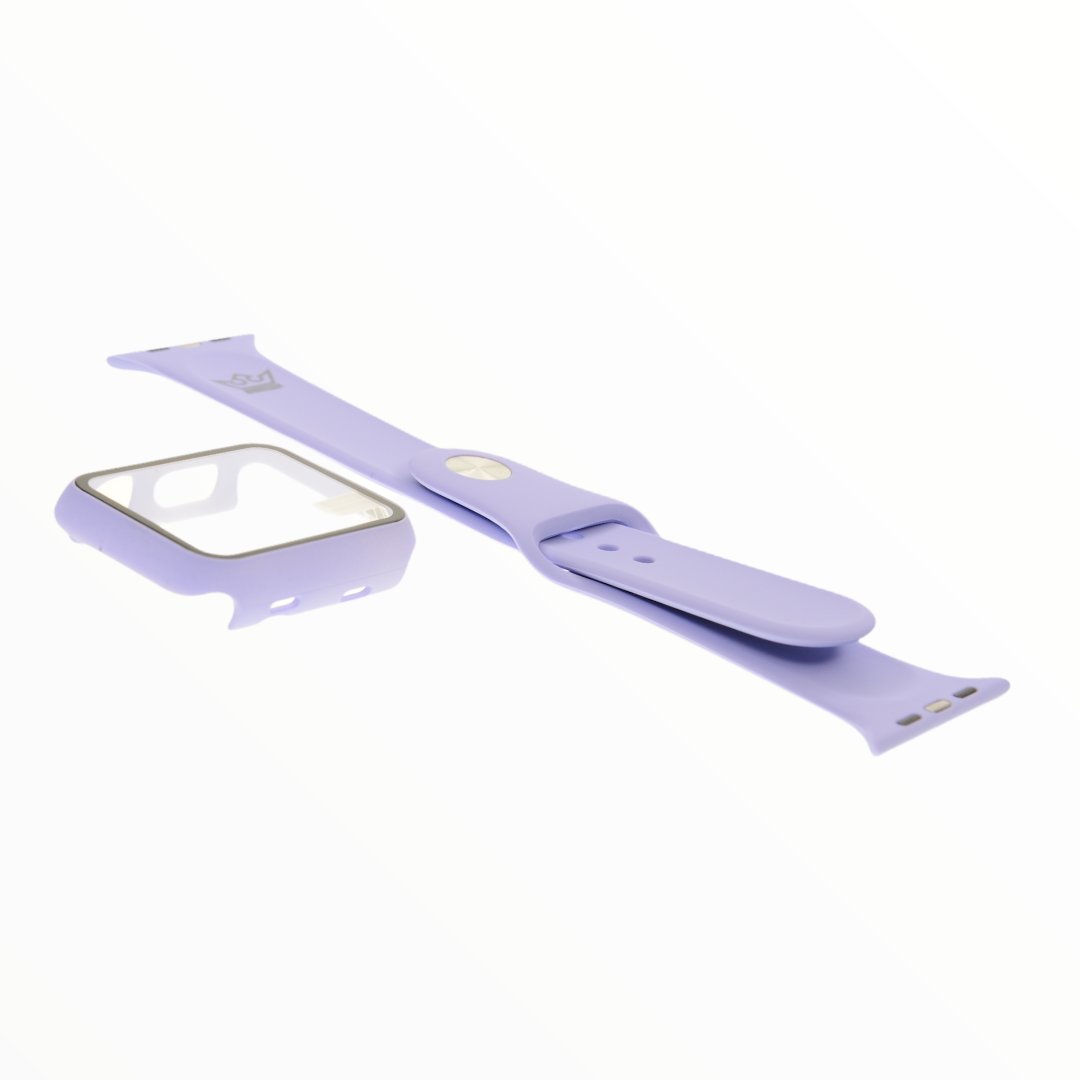 Accesorios El Rey Pulsera + Bumper con Protector de Pantalla para Apple Watch 42 Mm Color Lila — foto 4