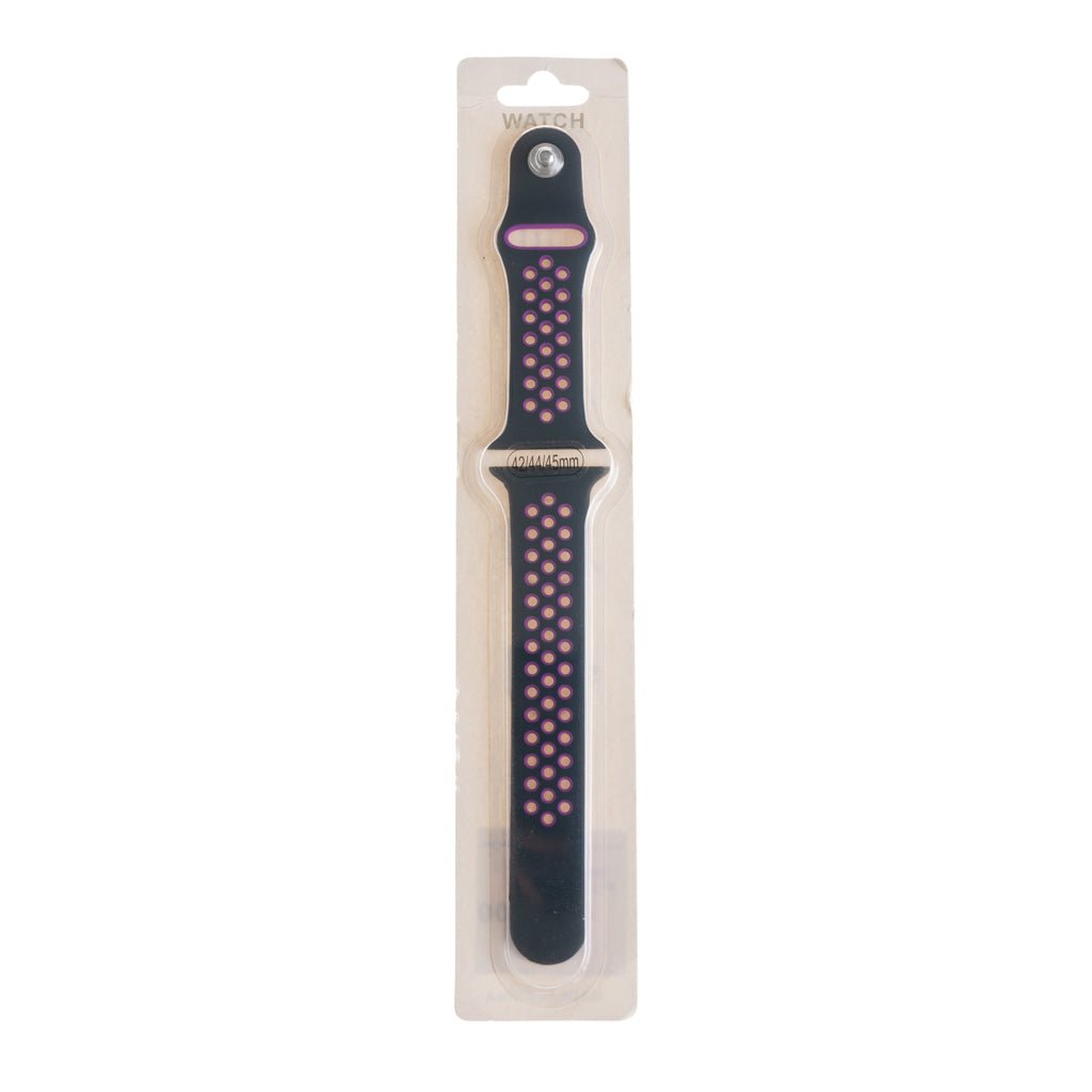 Accesorios El Rey Pulseras Tipo Nike Negro / Morado 42 Mm / 44 Mm / 45 Mm