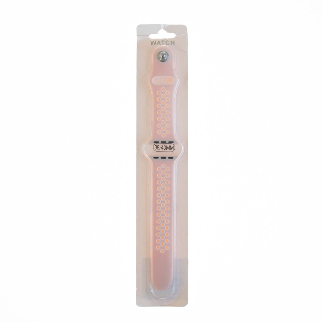 Accesorios El Rey Pulseras Tipo Nike Rosado Bebe / Blanco 38 Mm / 40 Mm / 41 Mm