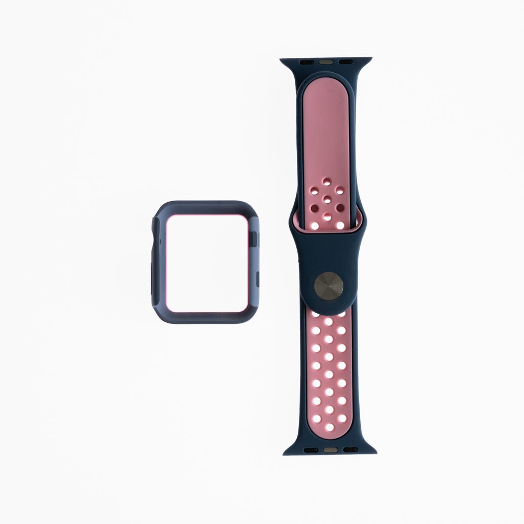 Accesorio Generico Pulsera Nike con Bumper Apple Watch 38 Mm Color Azure / Rosado — foto 3