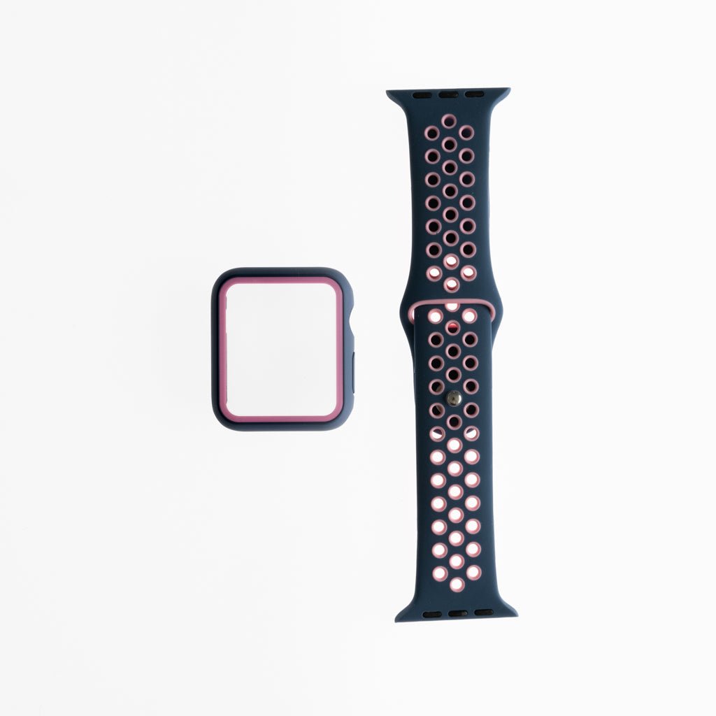 Accesorio Generico Pulsera Nike con Bumper Apple Watch 38 Mm Color Azure / Rosado