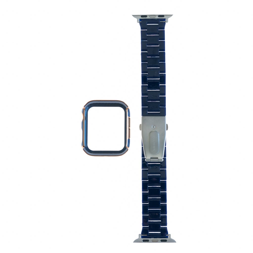 Accesorio Generico Pulsera con Bumper de Diamantes Apple Watch 42 Mm Color Azul Marino — foto 3
