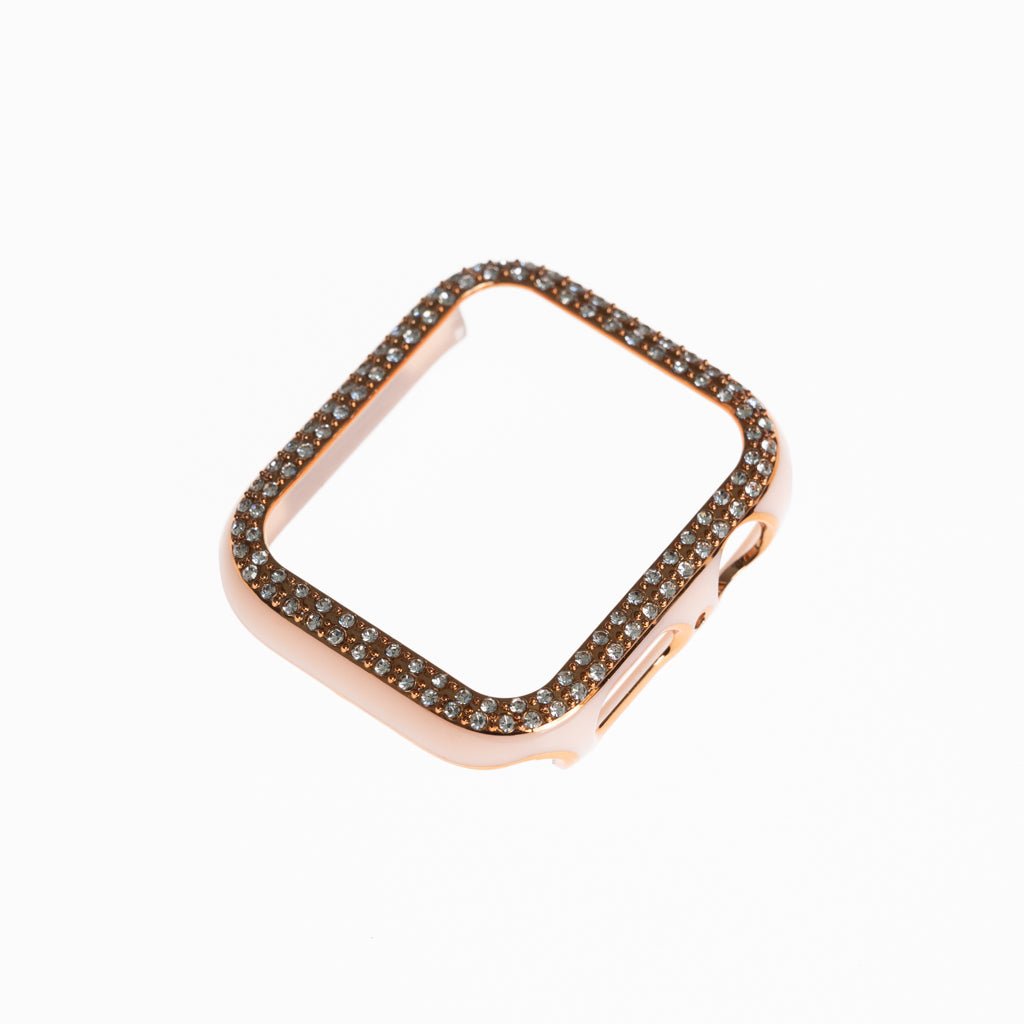 Accesorio Generico Pulsera con Bumper de Diamantes Apple Watch 45 Mm Color Rosado — foto 3
