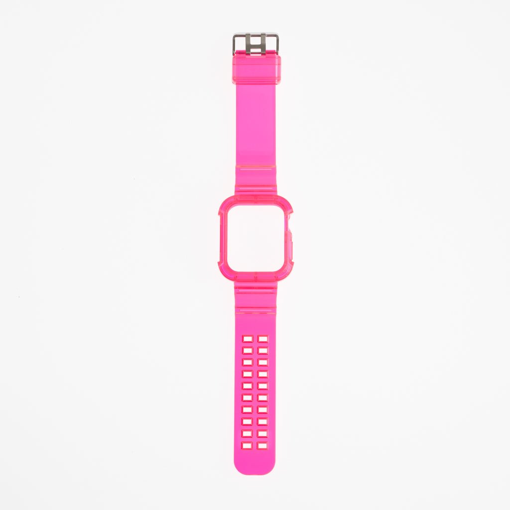 Accesorio Generico Pulsera con Bumper Rugged Apple Watch 44 Mm Color Fucsia — foto 2