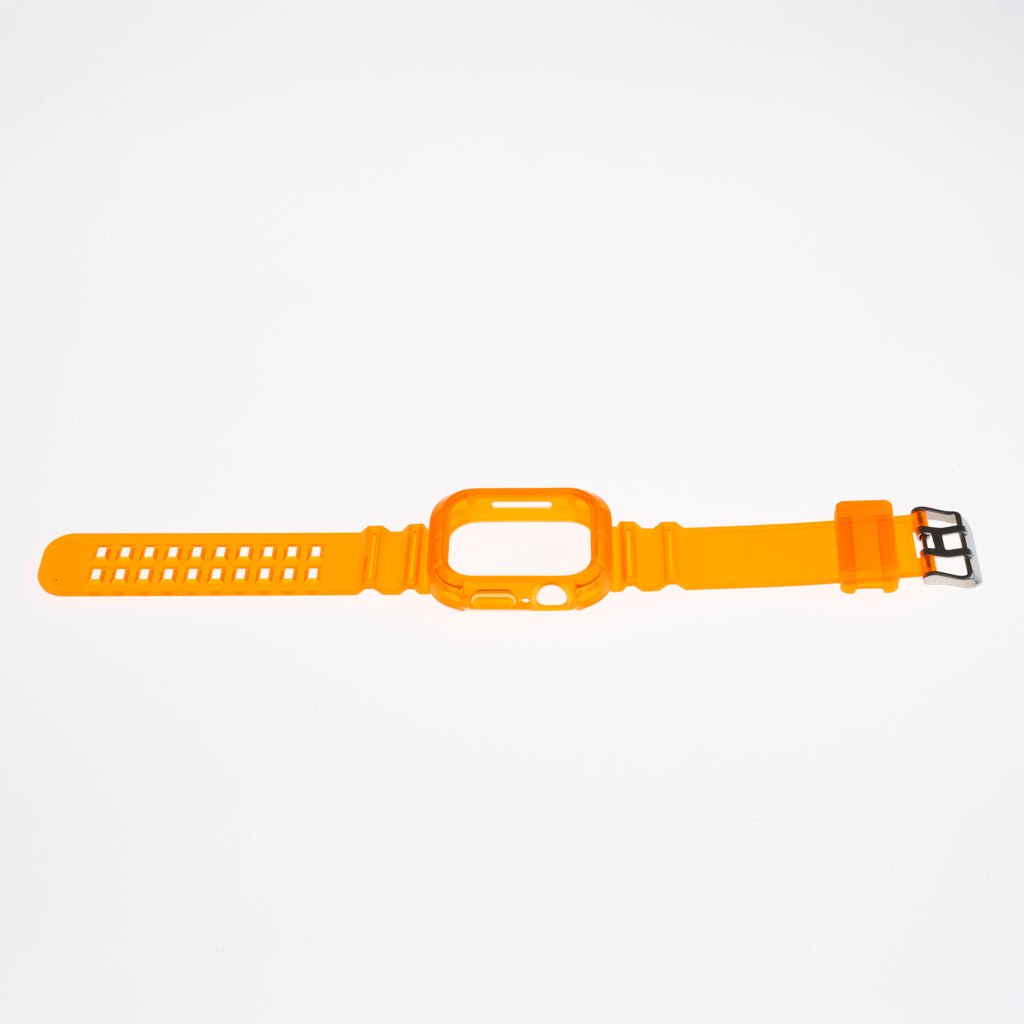Accesorio Generico Pulsera con Bumper Rugged Apple Watch 45 Mm Color Naranja — foto 4