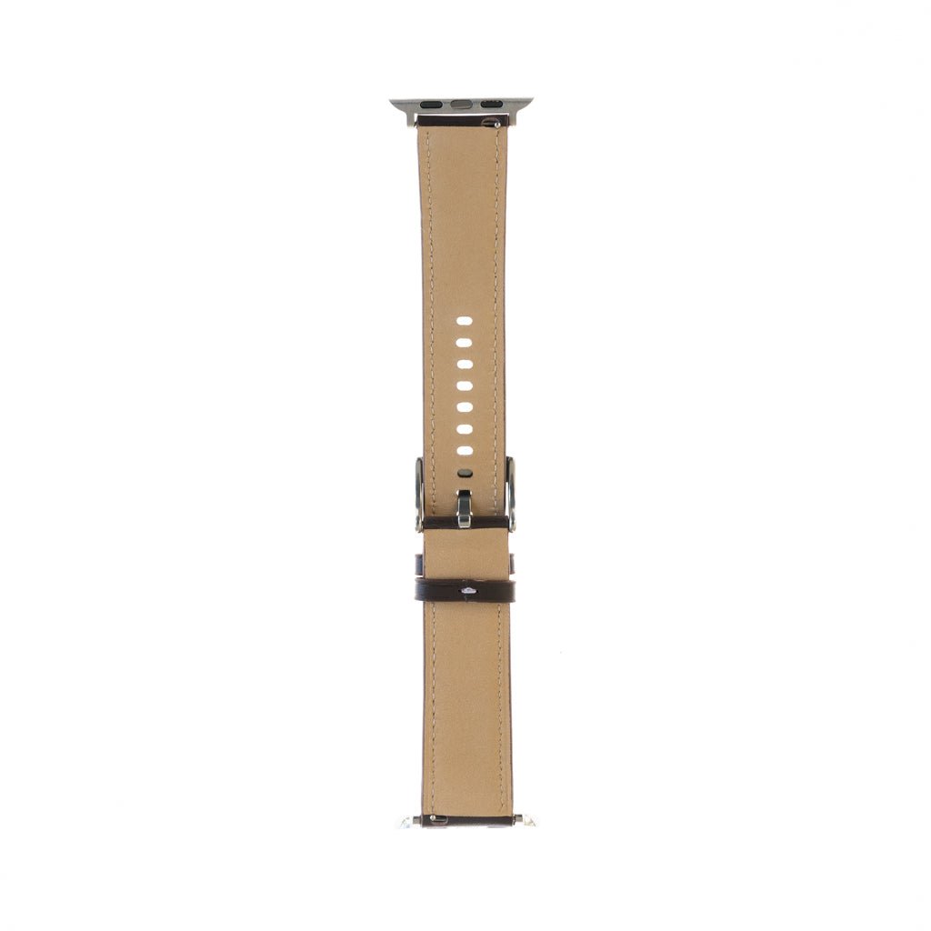 Accesorio Generico Pulsera de Cuero Apple Watch 38 Mm Color Cafe — foto 3