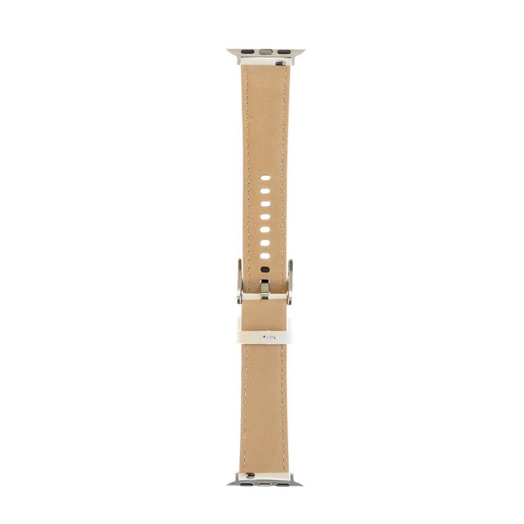 Accesorio Generico Pulsera de Cuero Apple Watch 41 Mm Color Blanco — foto 3