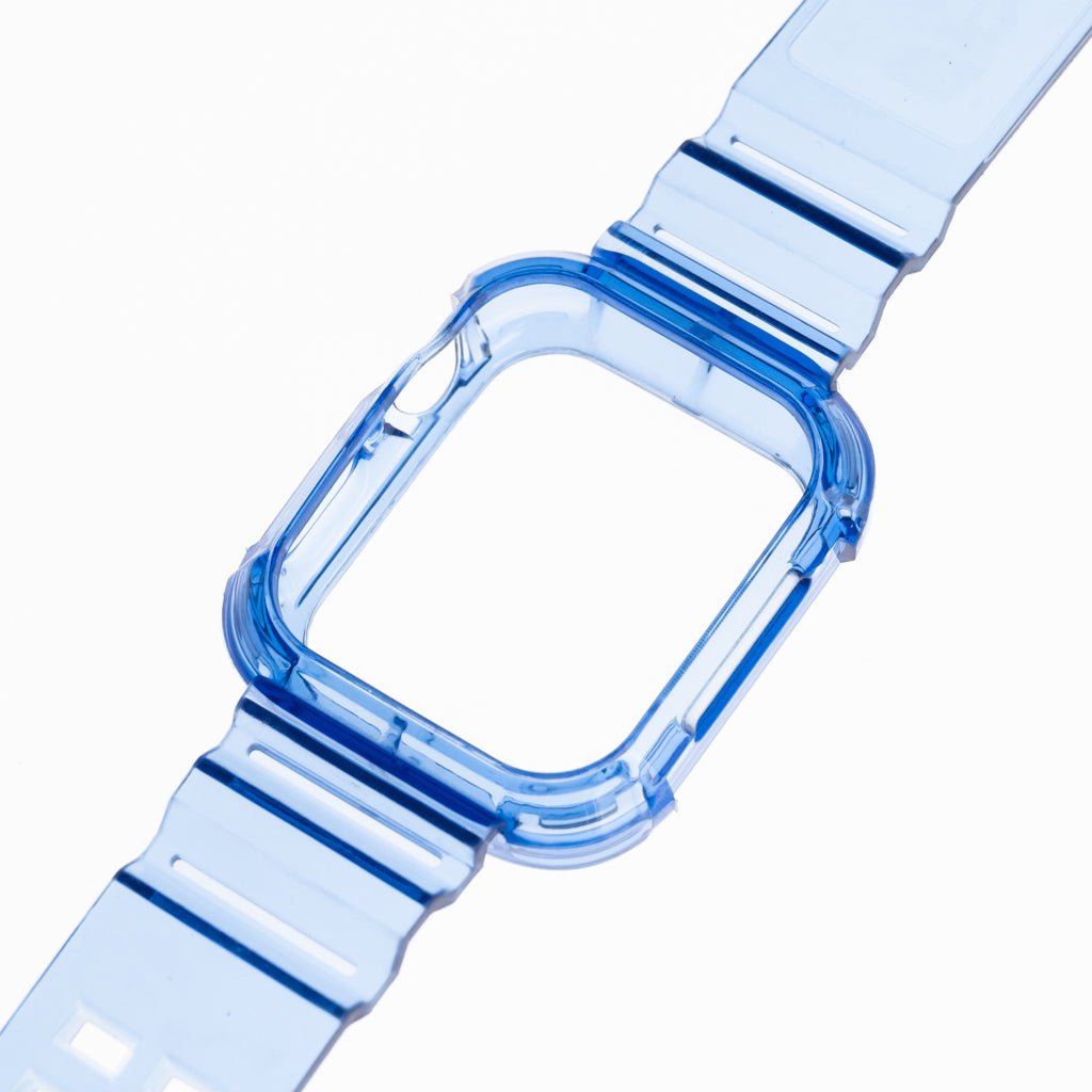 Pulseras Generico + Bumper Rugged Clear 42 Mm Azul — foto 3