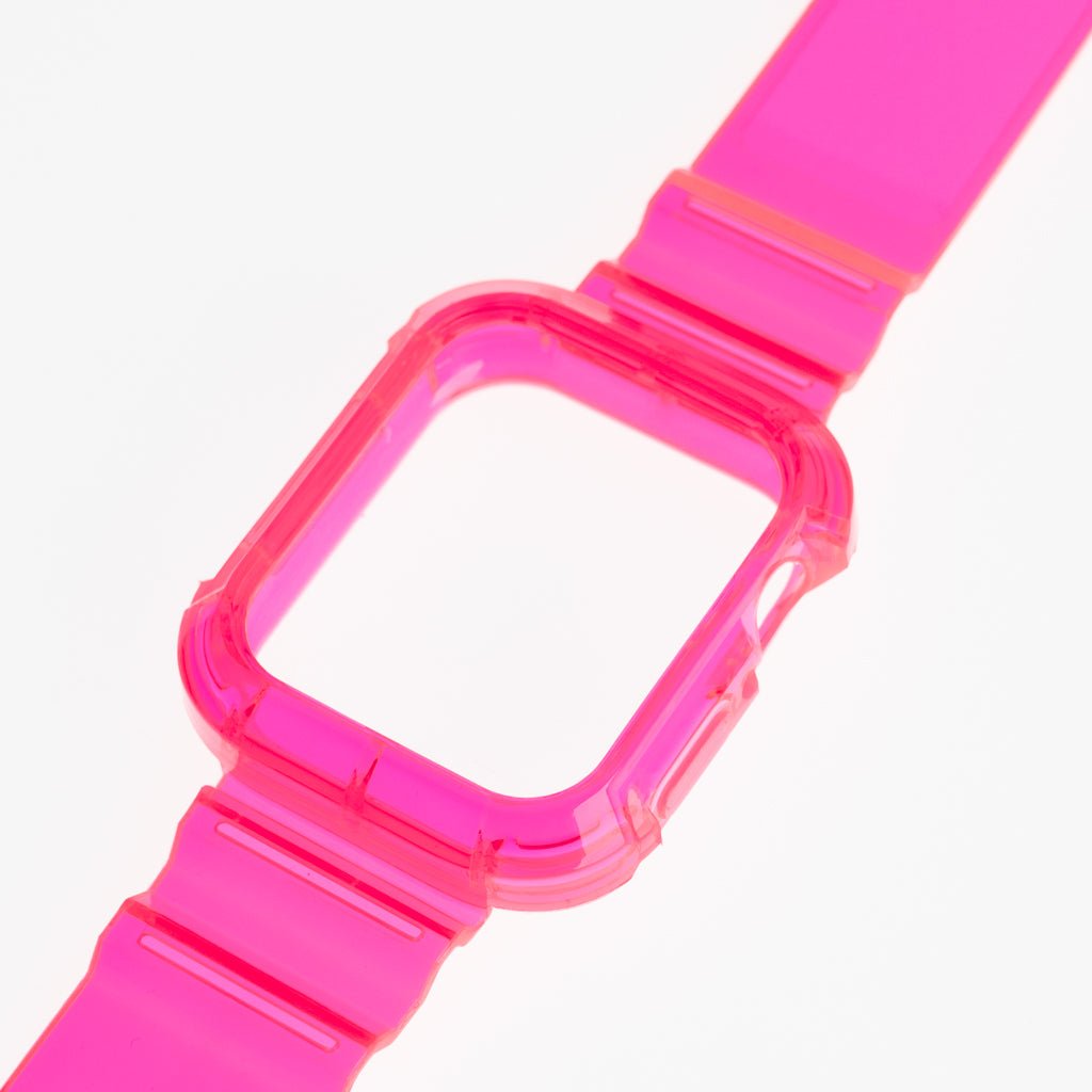 Pulseras Generico + Bumper Rugged Clear 45 Mm Fucsia Neon — foto 2