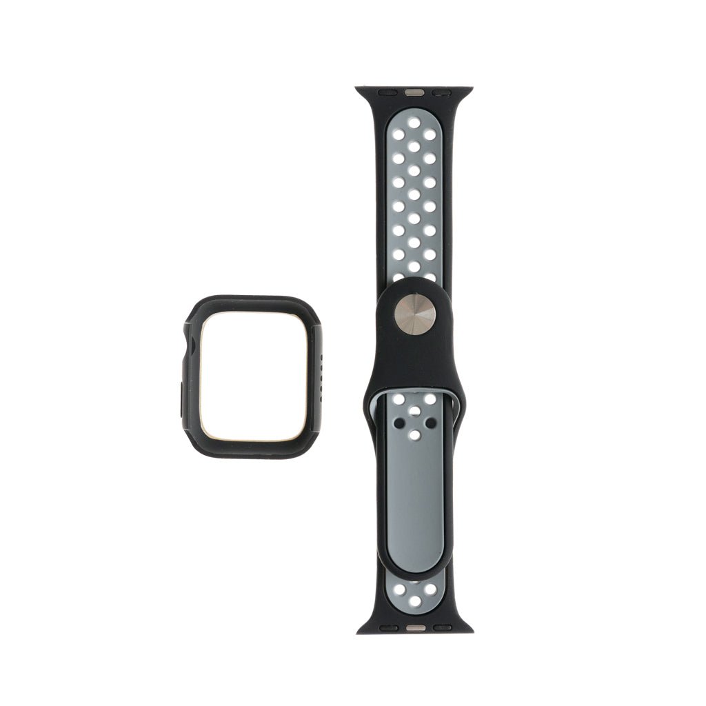 Pulseras Generico Pulsera Nike + Bumper Negro / Gris 41 Mm — foto 2