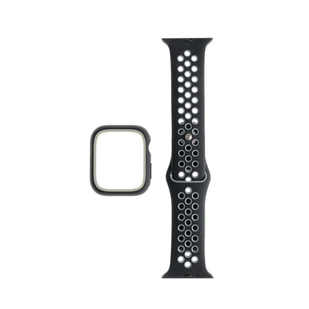 Pulseras Generico Pulsera Nike + Bumper Negro / Gris 41 Mm