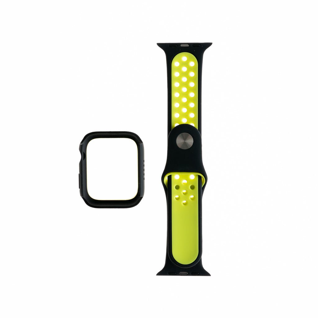 Pulseras Generico Pulsera Nike + Bumper Negro / Verde 45 Mm — foto 2