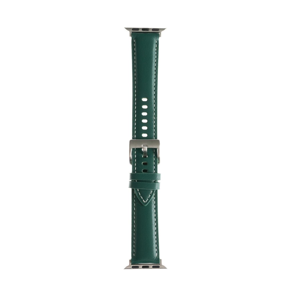 Pulseras Generico Tipo Cuero Verde 41 Mm