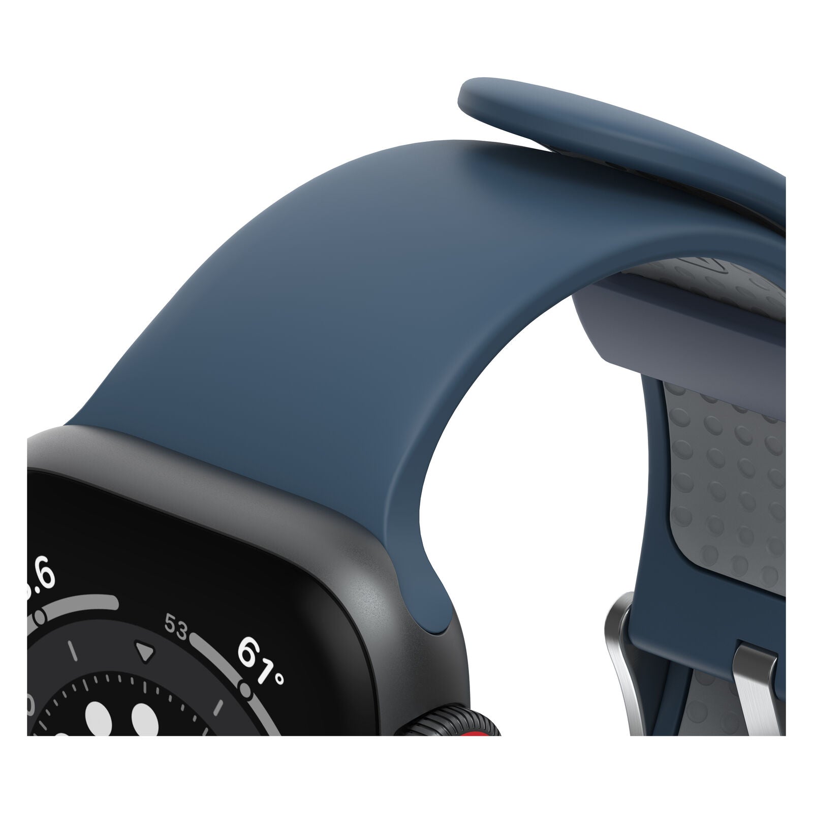 Accesorio OtterBox Pulsera Silicon All Day Band Apple Watch 38 / 40 / 41 Mm Color Azul Oscuro / Gris — foto 5