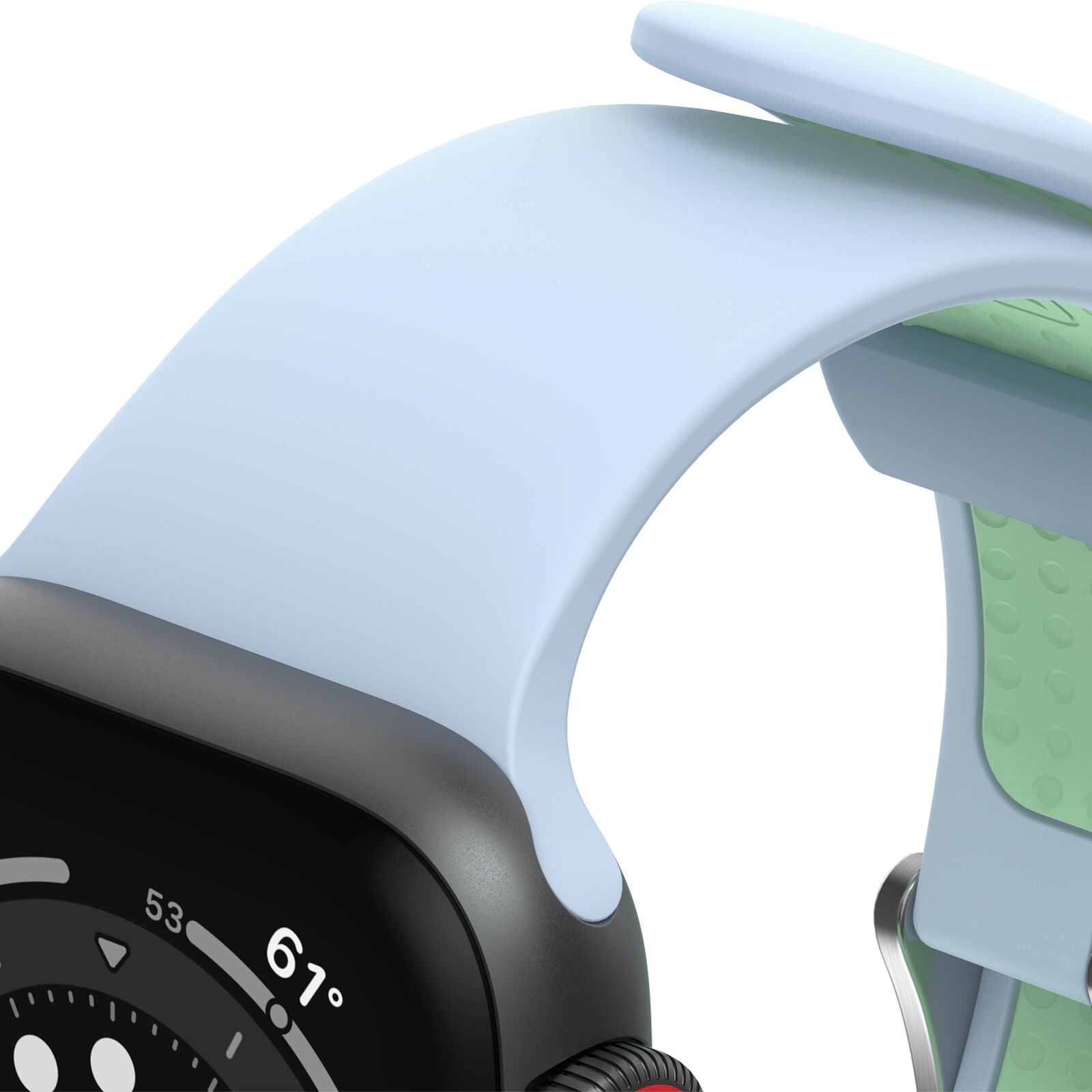 Accesorio OtterBox Pulsera Silicon All Day Band Apple Watch 38 / 40 / 41 Mm Color Celeste / Verde Claro — foto 4