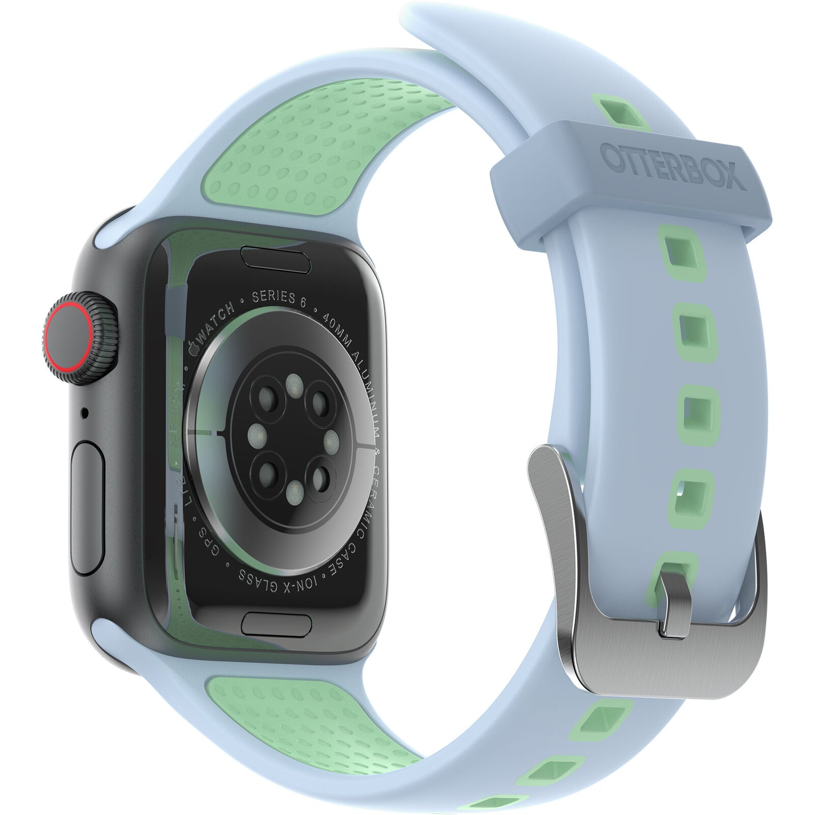 Accesorio OtterBox Pulsera Silicon All Day Band Apple Watch 38 / 40 / 41 Mm Color Celeste / Verde Claro — foto 5