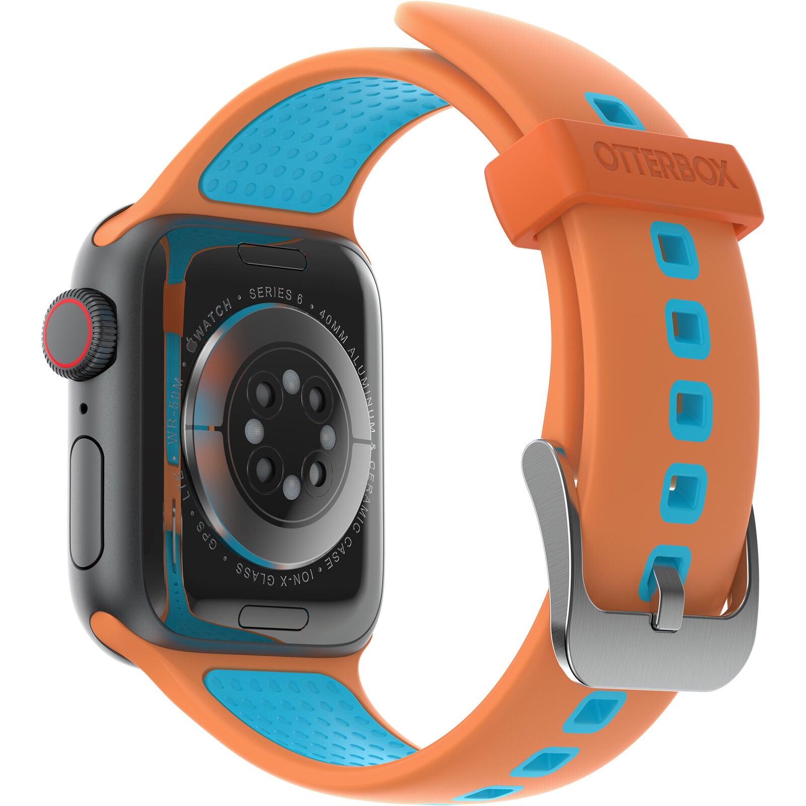 Accesorio OtterBox Pulsera Silicon All Day Band Apple Watch 38 / 40 / 41 Mm Color Naranja / Turquesa — foto 5