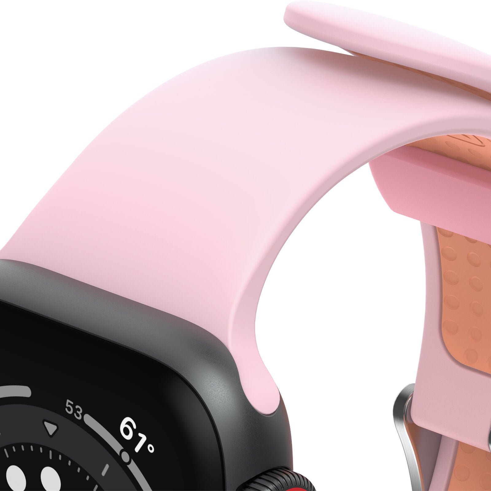 Accesorio OtterBox Pulsera Silicon All Day Band Apple Watch 38 / 40 / 41 Mm Color Rosado / Melon — foto 4