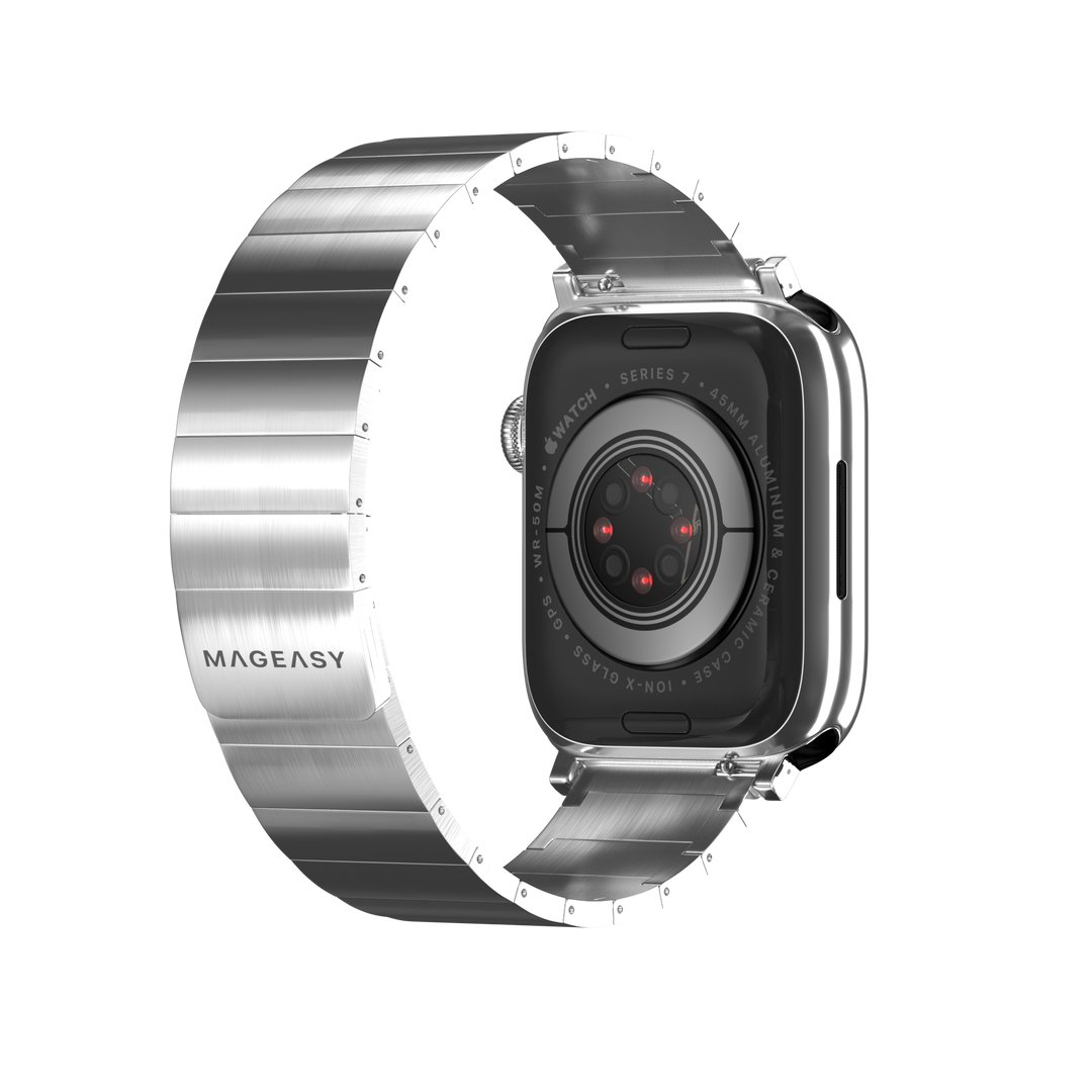 Accesorio switcheasy pulsera maestro stainless steel magnetico apple watch 38 / 40 / 41 mm plateado — foto 4