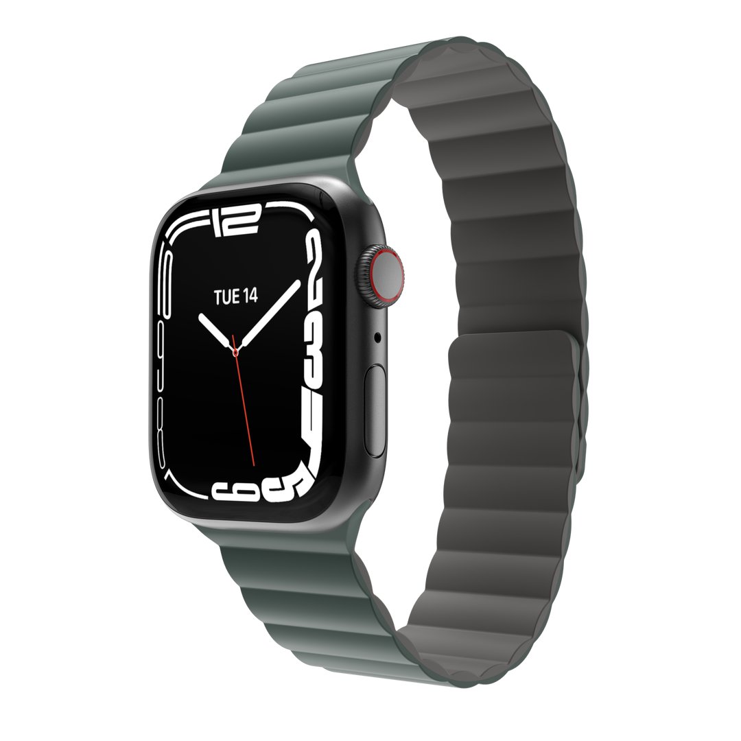 Accesorio MagEasy Pulsera Silicone Magnetic Apple Watch 38 / 40 / 41 Mm Verde Pino
