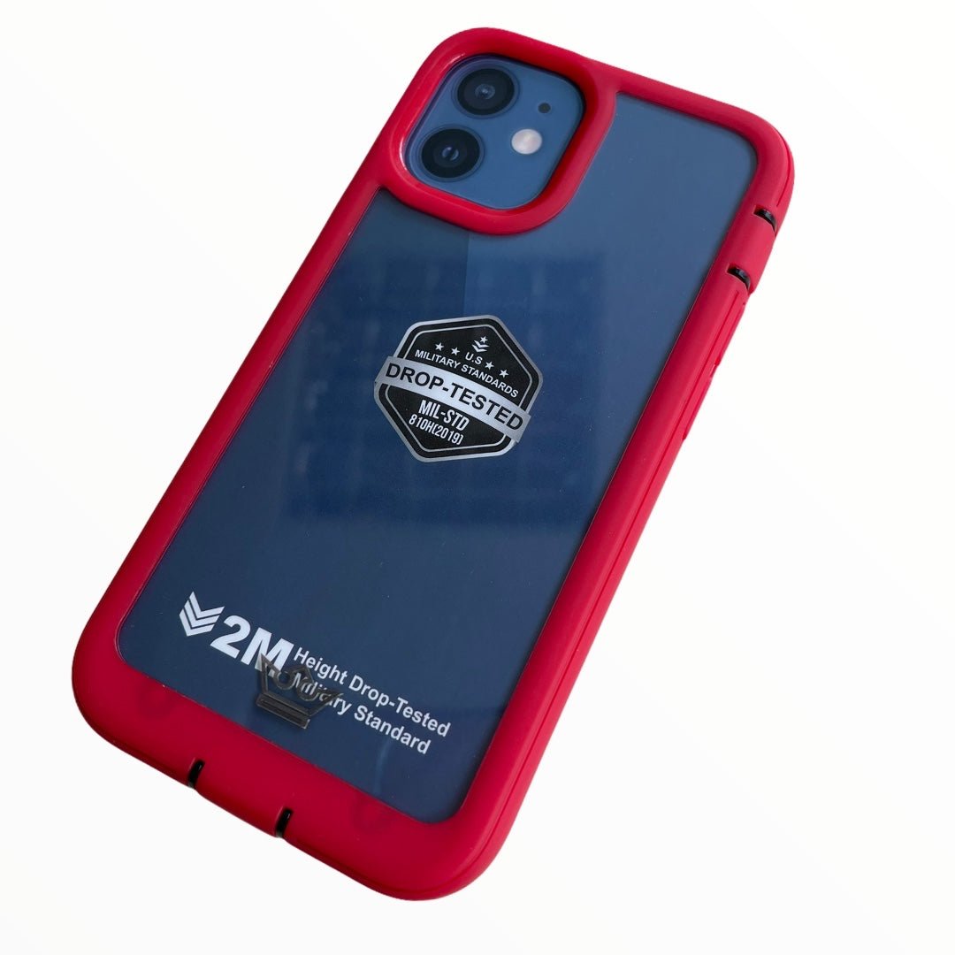 Estuche Protección El Rey Warrior a Prueba de Impactos Apple iPhone 12 Mini Color Rojo — foto 2