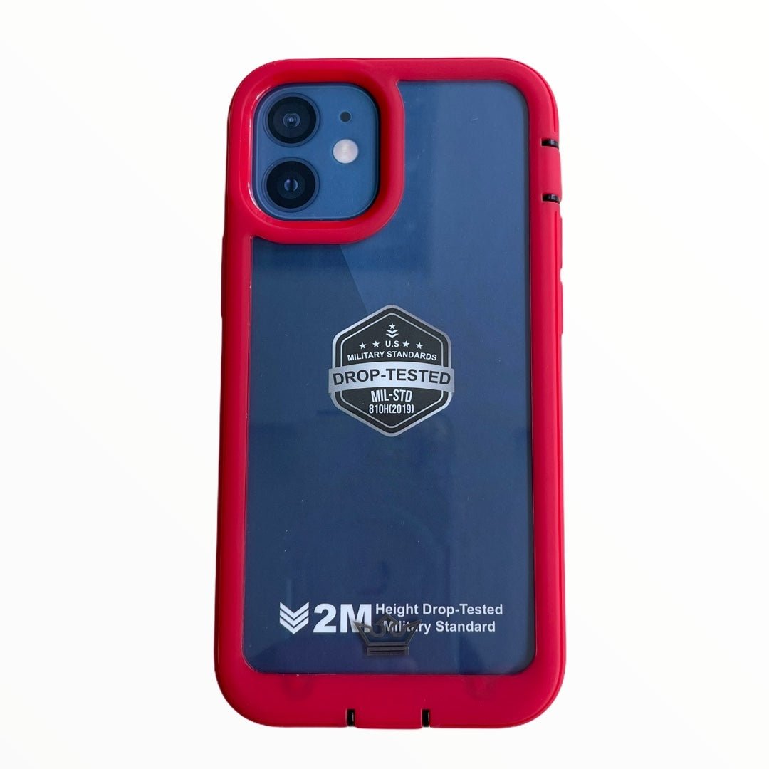 Estuche Protección El Rey Warrior a Prueba de Impactos Apple iPhone 12 Mini Color Rojo