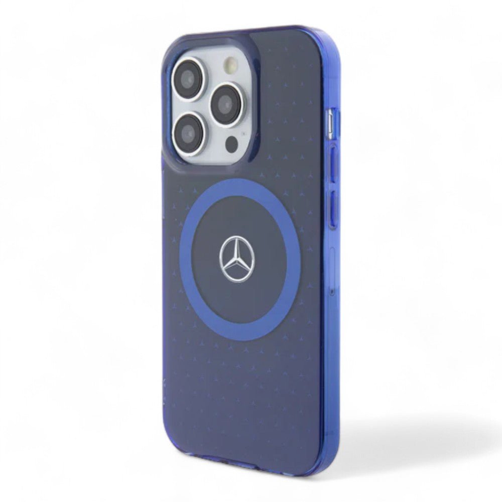 Estuche Mercedes-benz MagSafe iPhone 15 Pro Pc/tpu Blue Double Layer Mafsafe Compatible Case Star Pattern Color Azul — foto 2