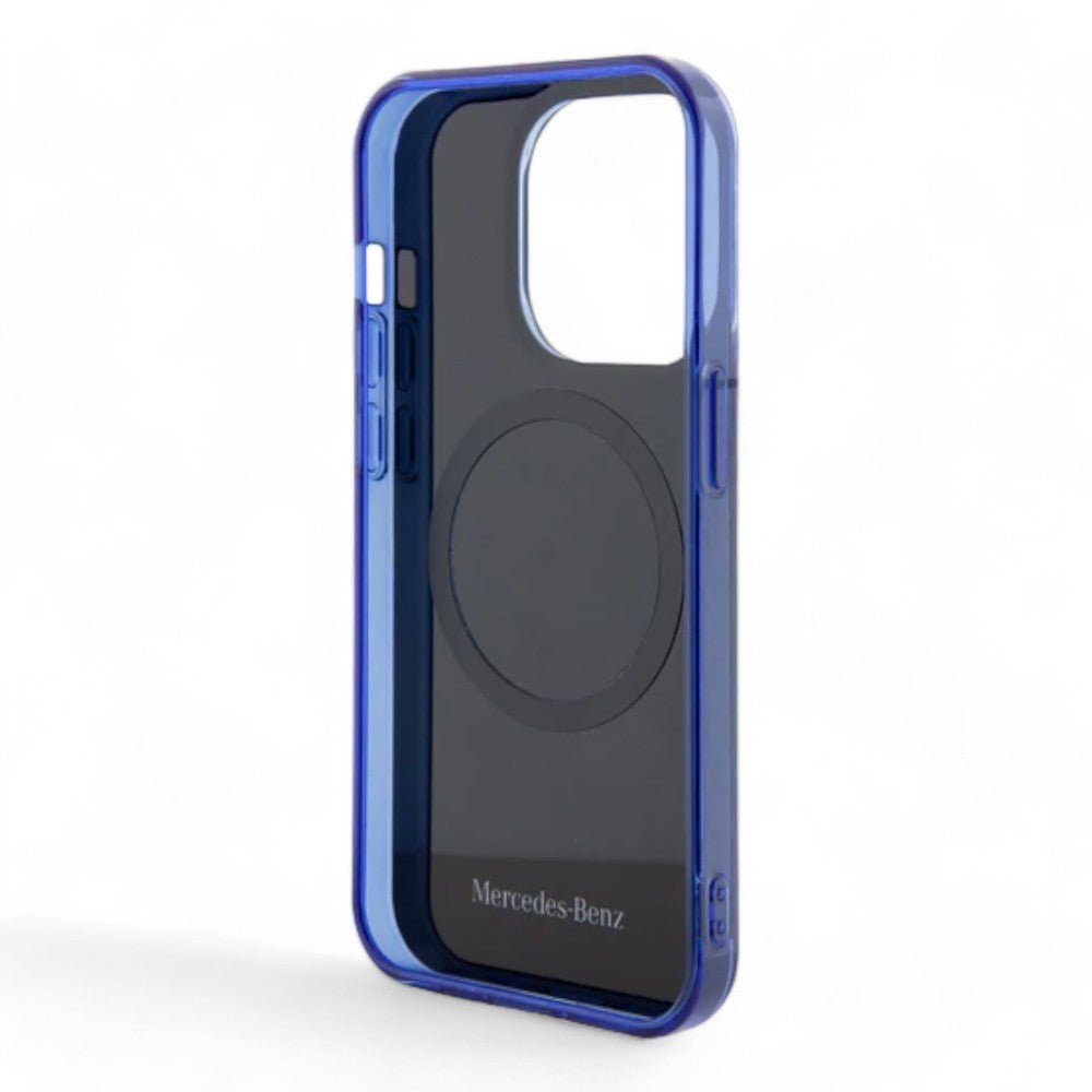Estuche Mercedes-benz MagSafe iPhone 15 Pro Pc/tpu Blue Double Layer Mafsafe Compatible Case Star Pattern Color Azul — foto 4