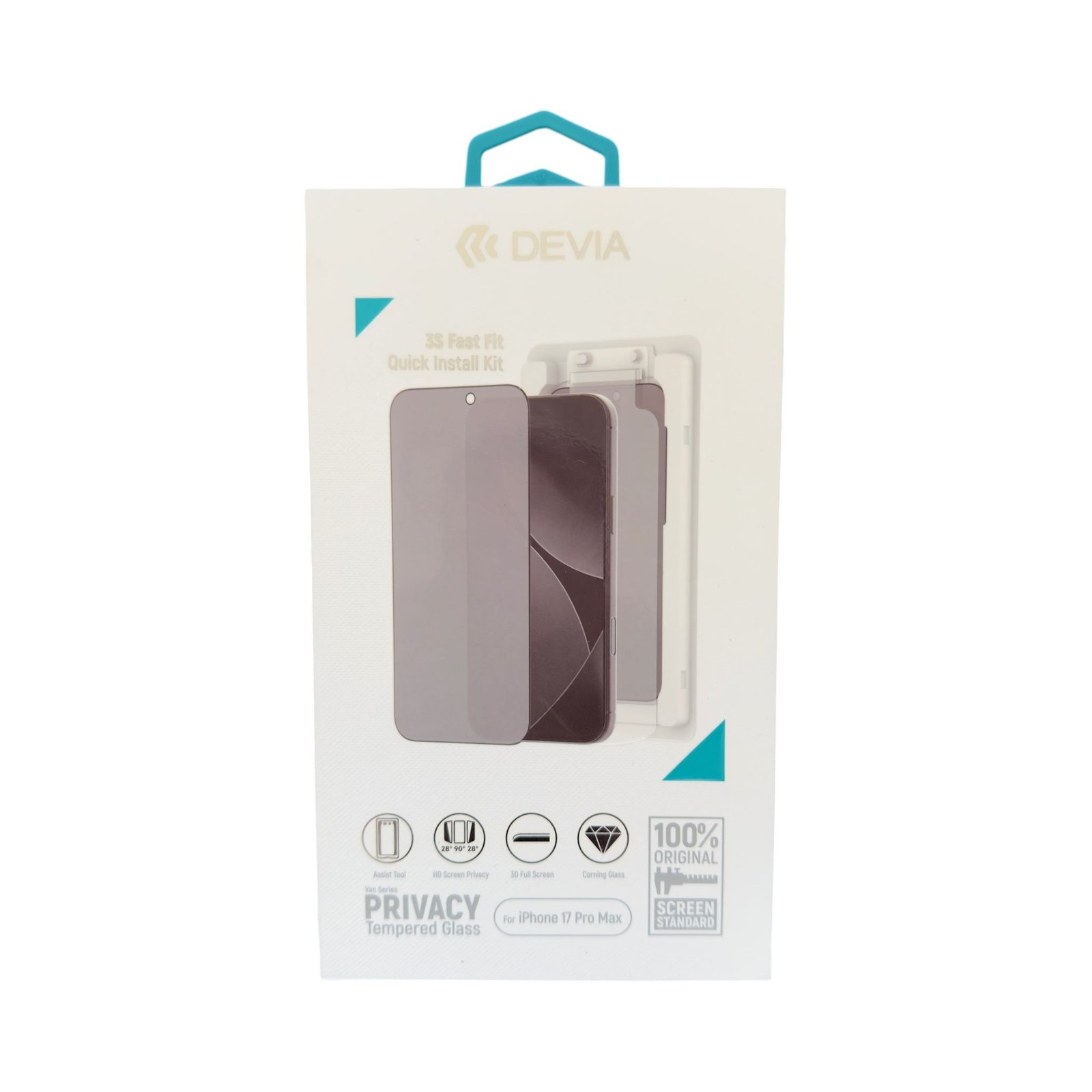 Vidrio Templado Van Series Full Screen Privacy para iPhone 17 Pro Max