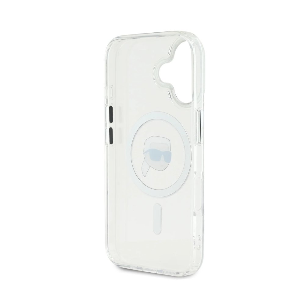 Estuche Karl Lagerfeld Hc MagSafe Iml Metal K. Head White iPhone 16 — foto 3