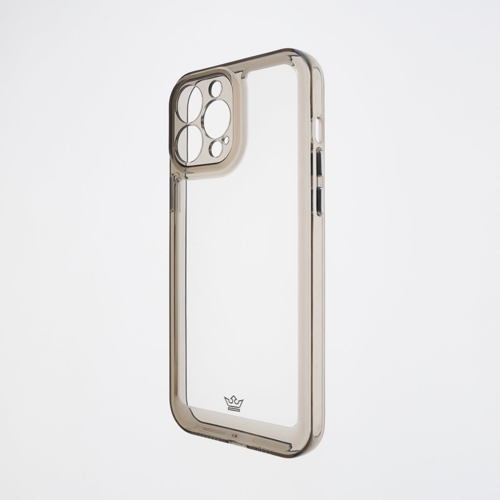 Estuche Transparente El Rey Transparente + Marco de Apple iPhone 13 Pro Max Color Gris — foto 2