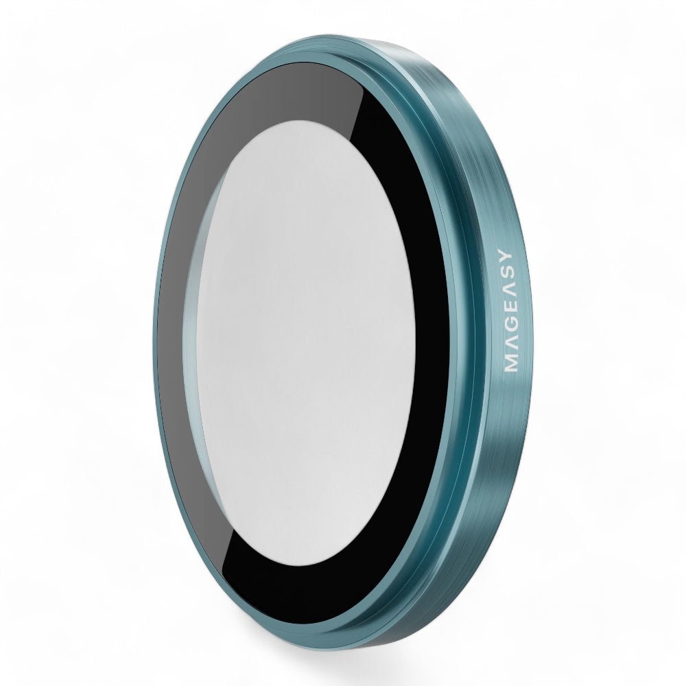 Accesorio MagEasy Vidrio Templado Cámara iPhone 16 Lenz Sapphire Lens Protector 2 Lenses / 2 Lenses Large Vista Blue Color Celeste — foto 3
