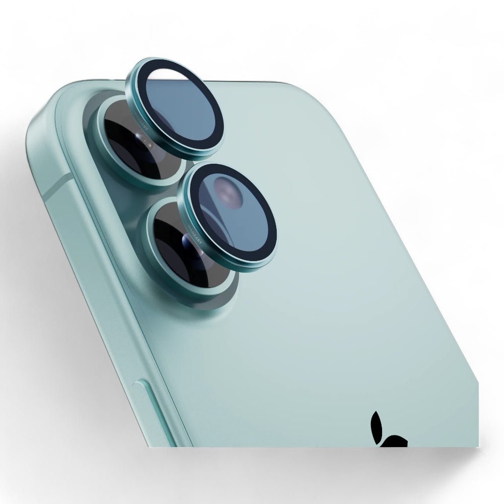 Accesorio MagEasy Vidrio Templado Cámara iPhone 16 Lenz Sapphire Lens Protector 2 Lenses / 2 Lenses Large Vista Blue Color Celeste