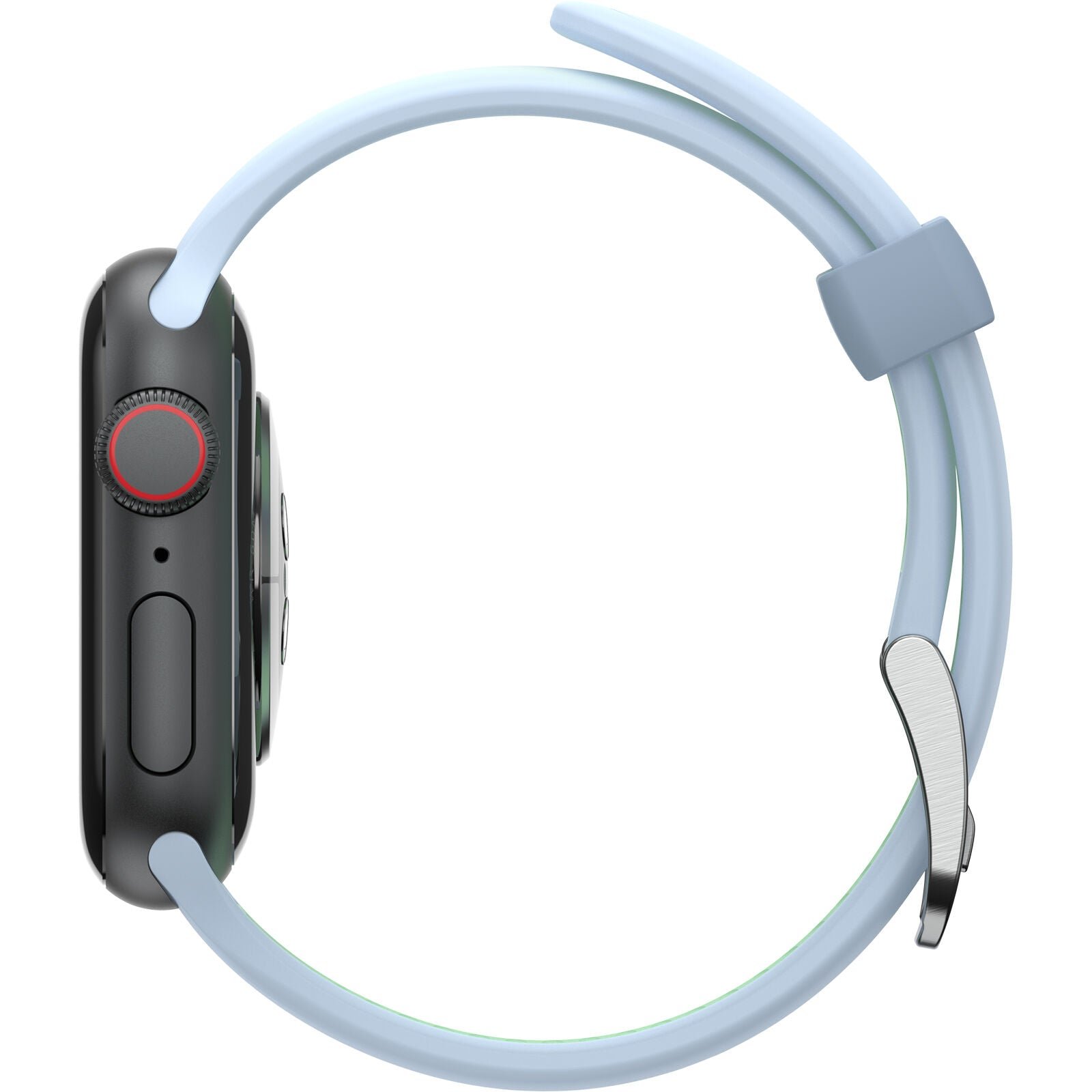 Accesorio OtterBox Pulsera Silicon All Day Band Apple Watch 42 / 44 / 45 Mm Color Celeste / Verde Claro — foto 4