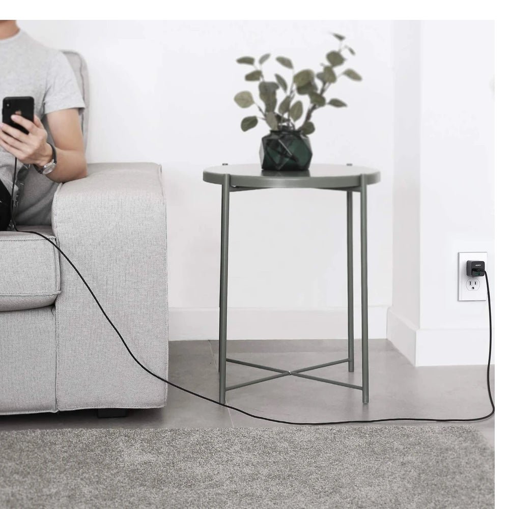 Cable Aukey Adaptador de 2mts Brained Nylon USB a a Lightning Color Negro — foto 3
