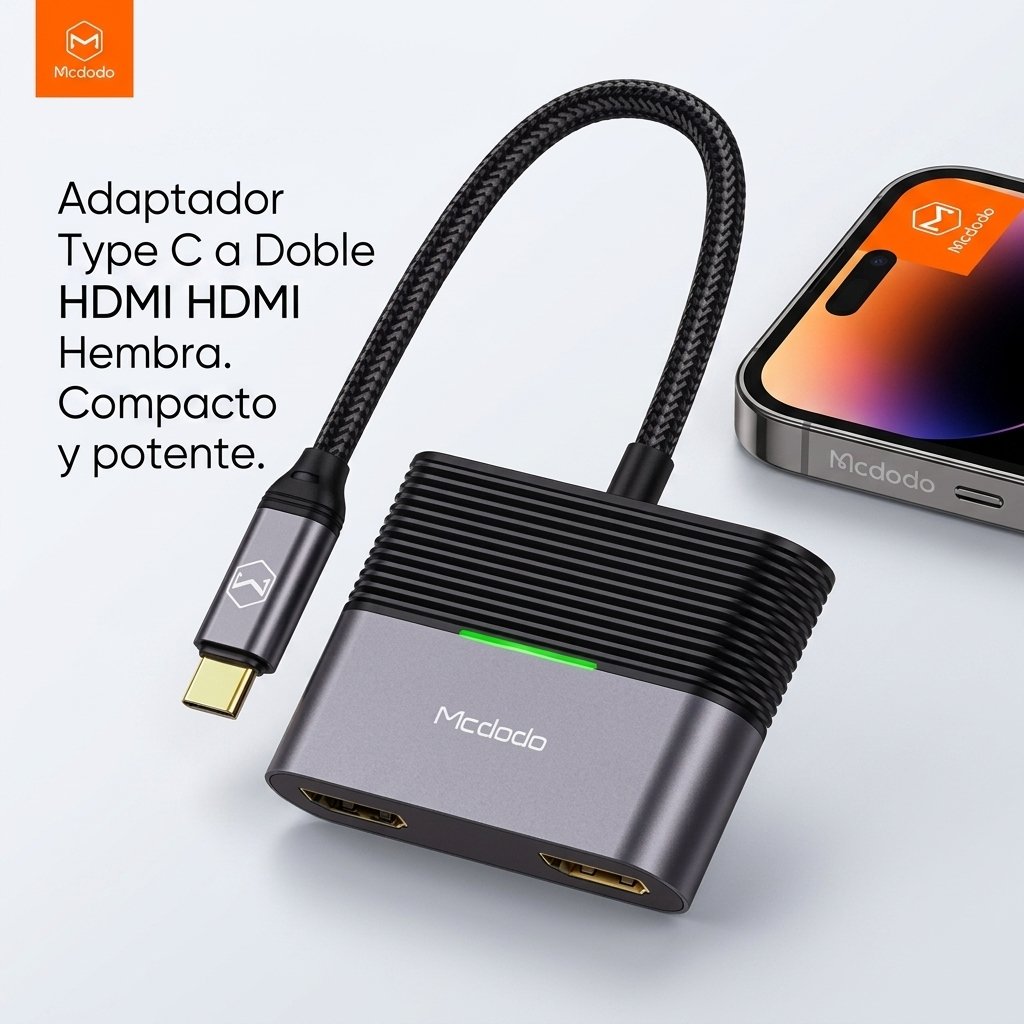 Cable McDodo Adaptador Type C To Hdmi(female) Hdmi(female) — foto 7