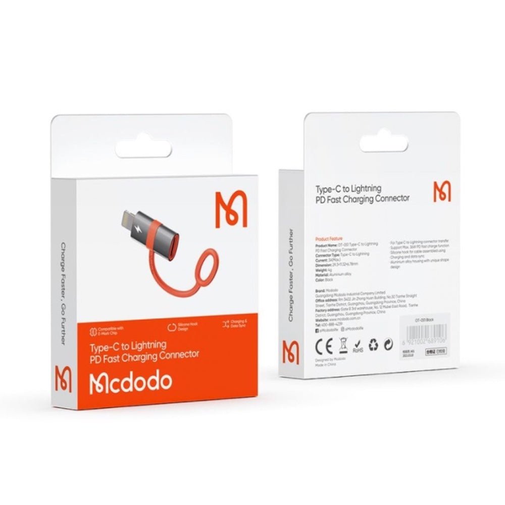 Cable McDodo Ot-0510 Adaptador Otg Tipo C a Lightning 3a y 36w Max — foto 3