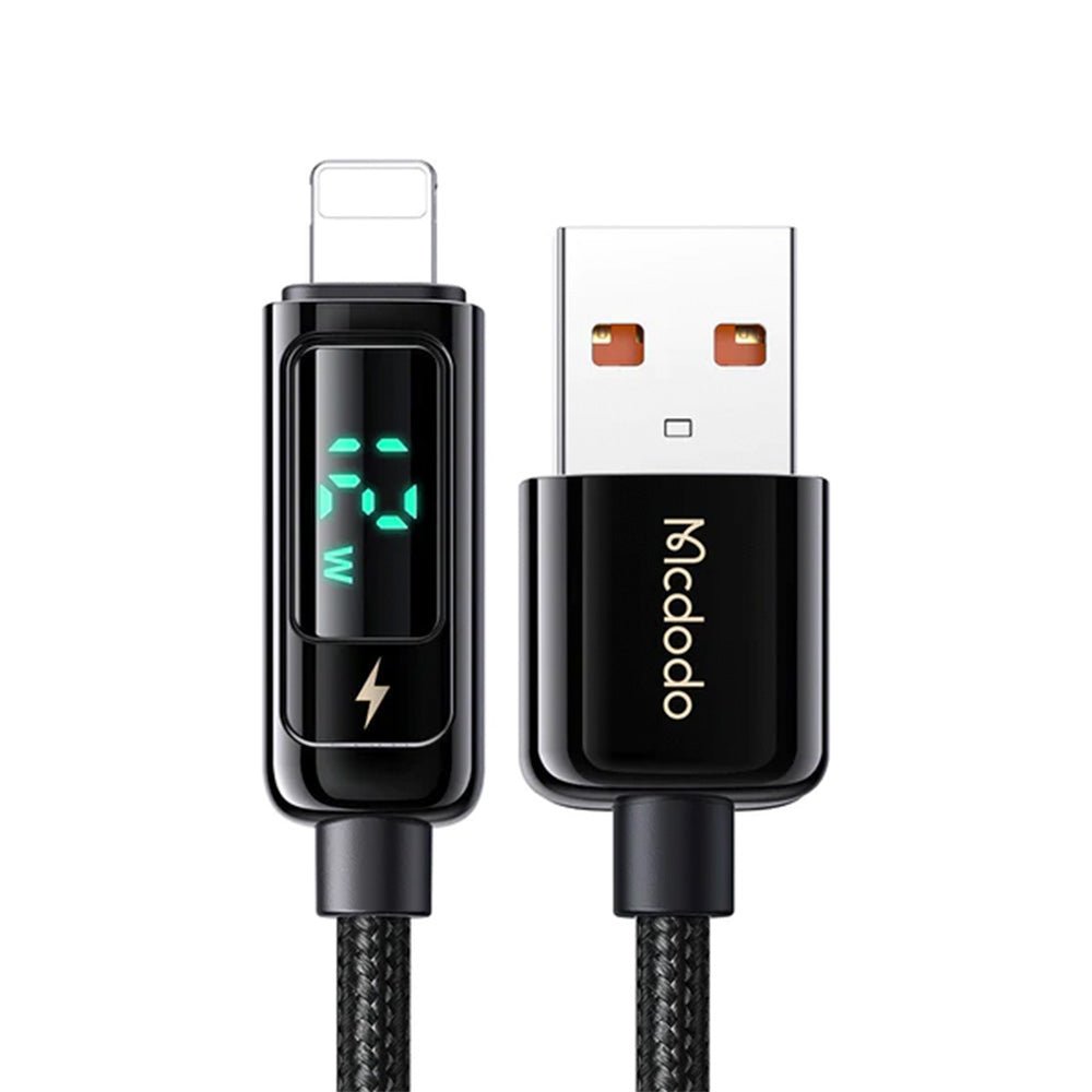 Ca-3621 Cable de iPhone LED Auto Disconnect USB a Lightningcable 1.8m Largo Negro — foto 3