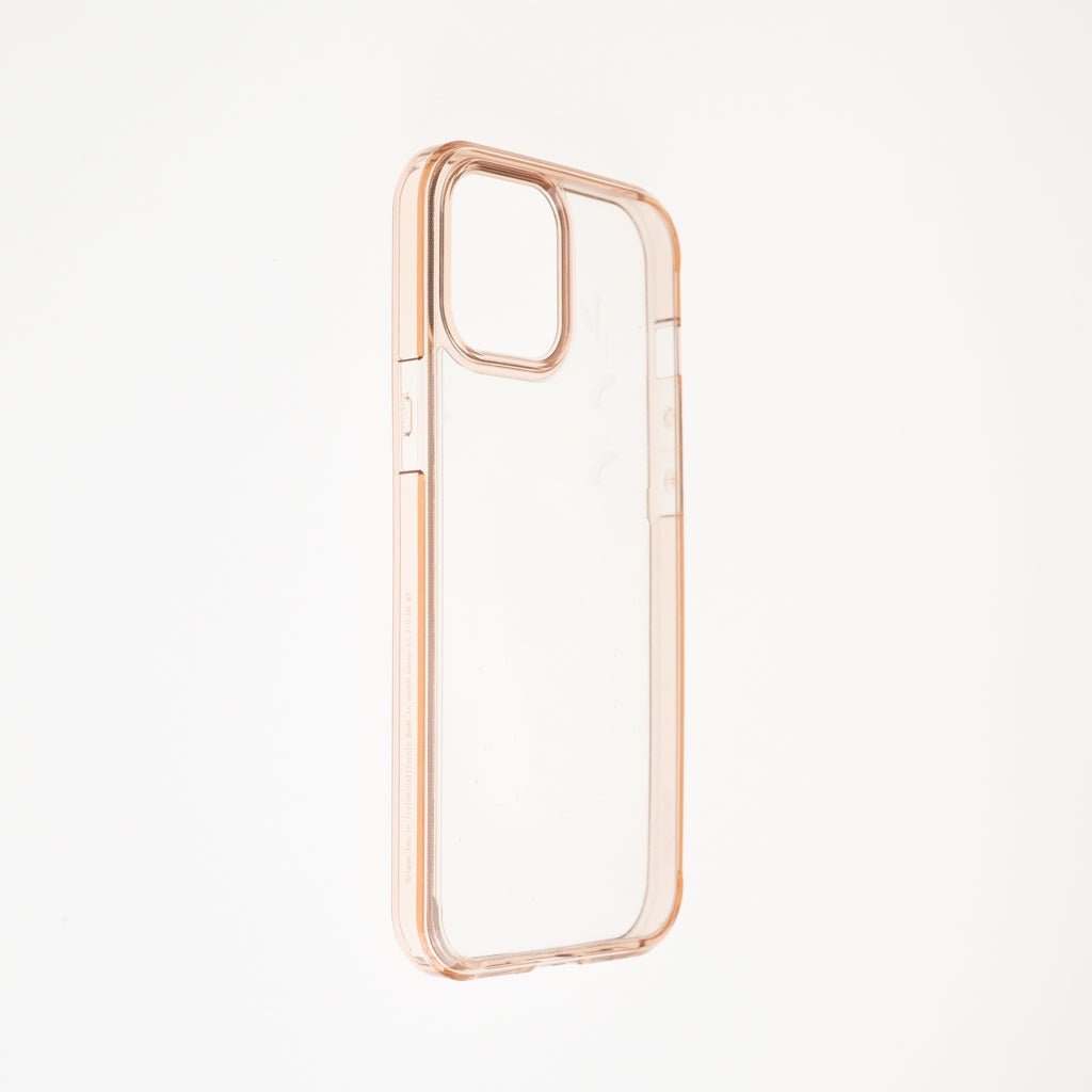 Estuche Clásico Spigen Transparente Marco Apple iPhone 12 Pro Max Color Rosado / Transparente — foto 3