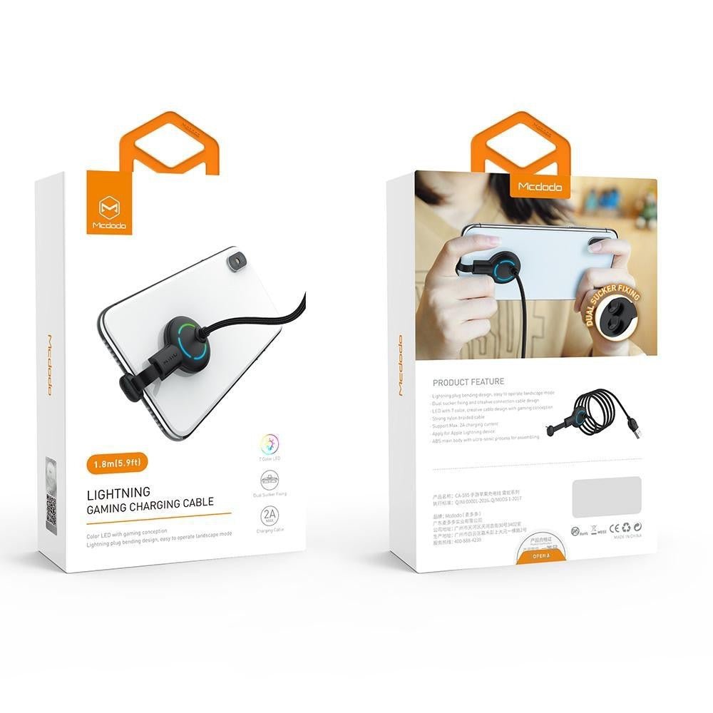 Cable McDodo Gaming Ca 5951 Lighting 1.5m Datode Carga de Sincronizacion — foto 3