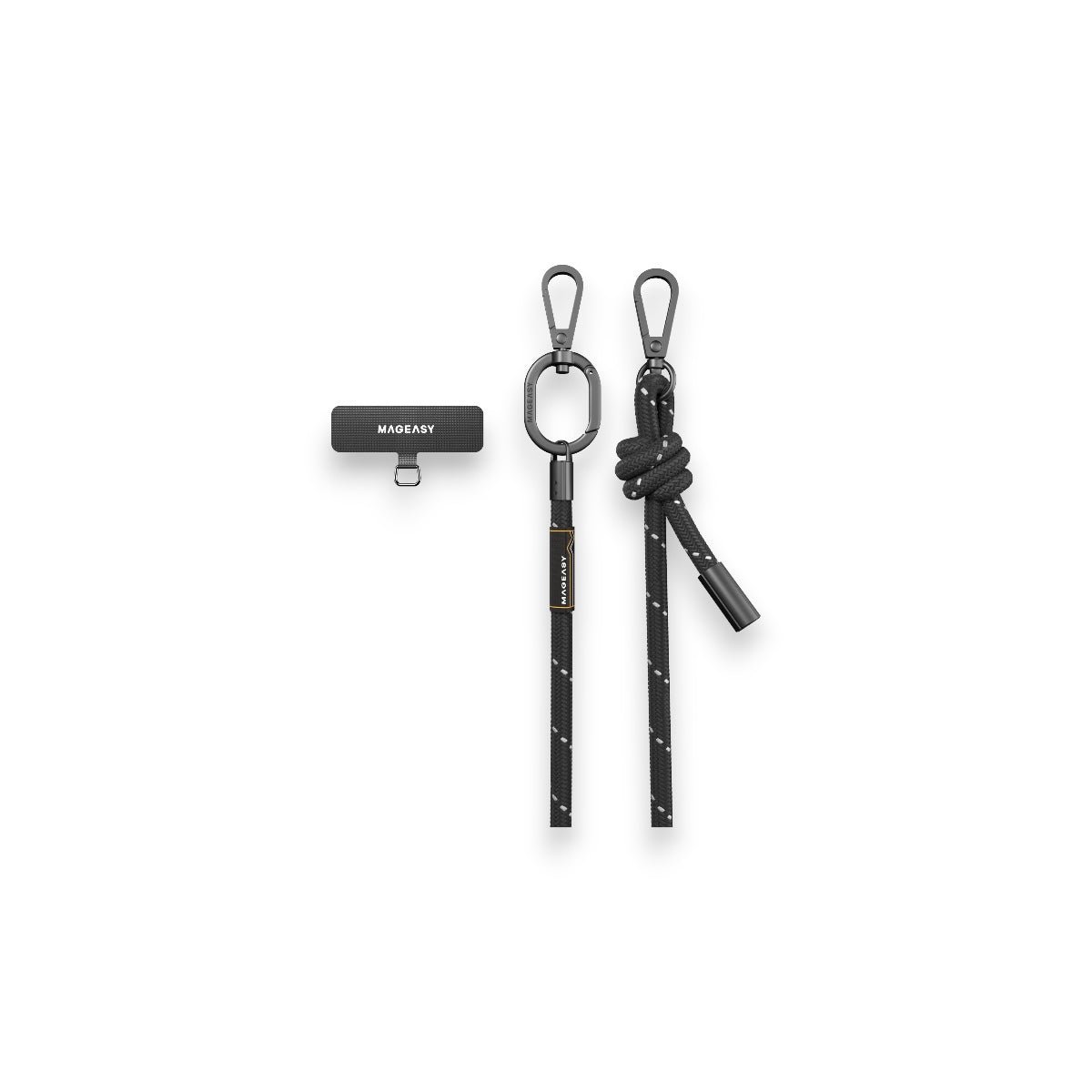 Accesorio SwitchEasy Strap 8.3 Mm para Cualquier Celular ( Reflective Black ) Color Negro — foto 3