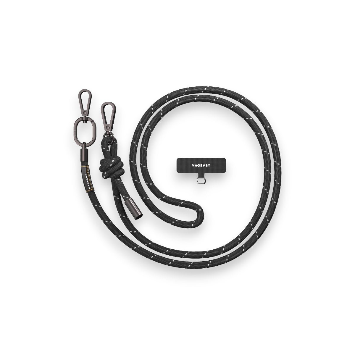 Accesorio SwitchEasy Strap 8.3 Mm para Cualquier Celular ( Reflective Black ) Color Negro