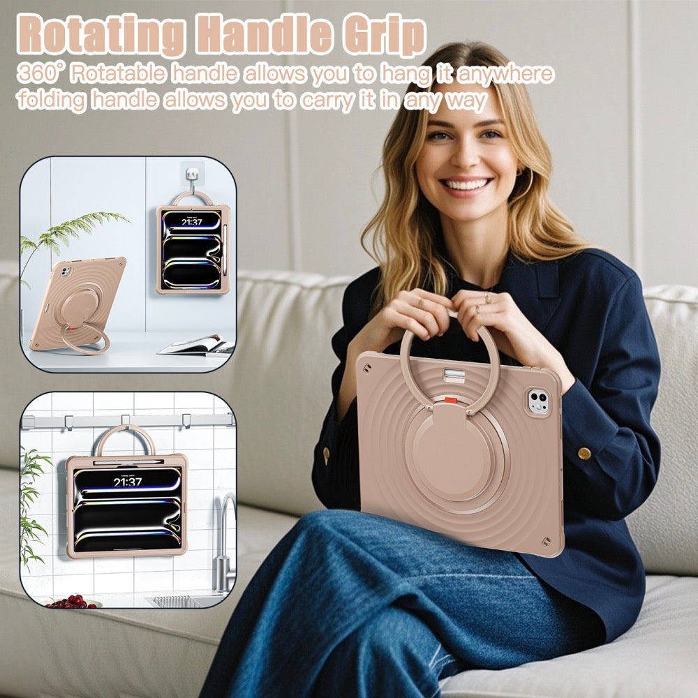Estuche Chief Engineer B Series Modelo iPad Pro 13 2024 Color Cafe con Strap — foto 6