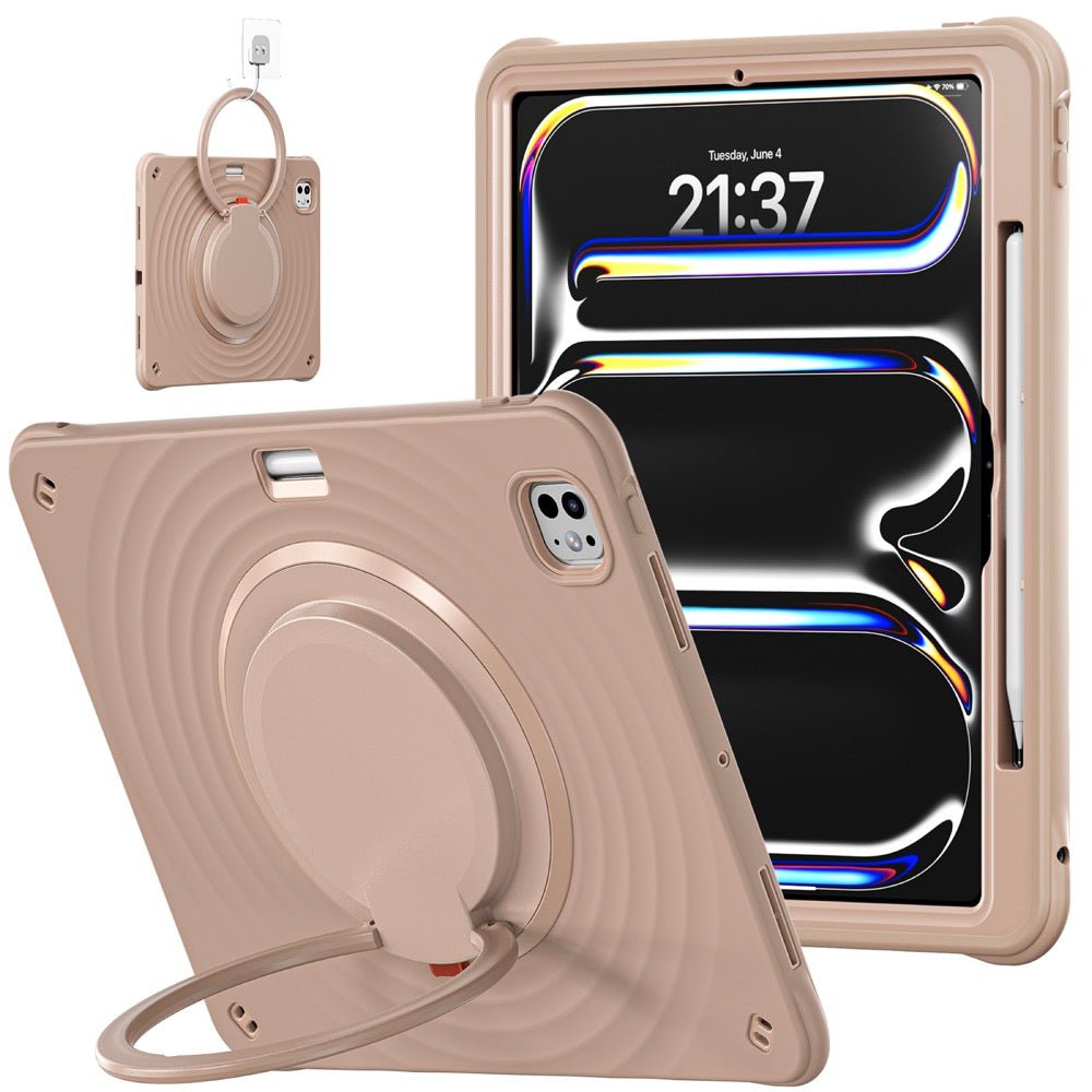 Estuche Chief Engineer B Series Modelo iPad Pro 13 2024 Color Cafe con Strap