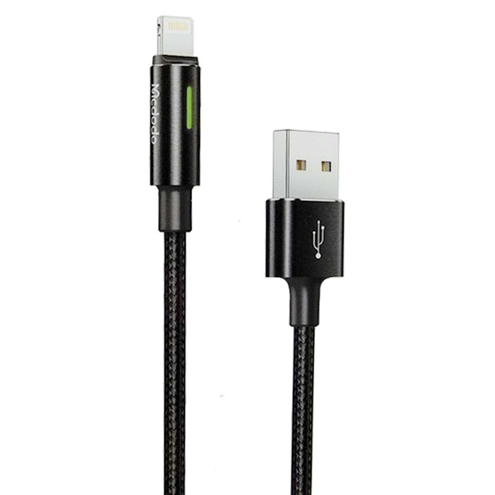Cable McDodo USB Ca-4600 1.2 Metros con la Funcion de Auto Disconnect USB a Lightning Color Negro