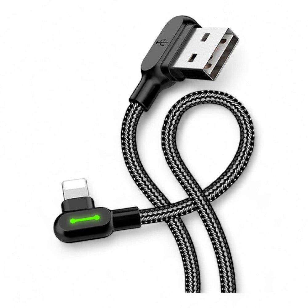 Cable McDodo USB Ca-4671 Button Series USB a Lightning Cable Color Negro