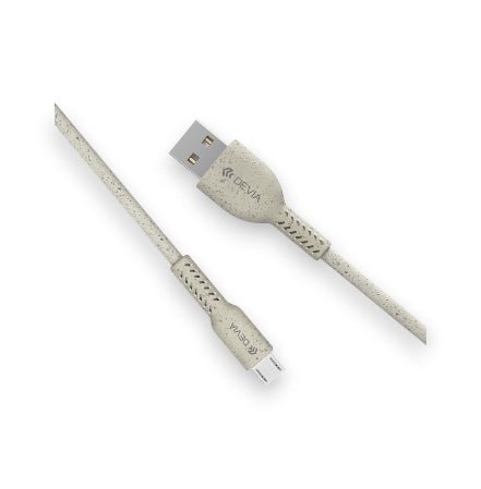Cable Devia USB Organico Opcion 1 Cable USB To Micro Color Beige