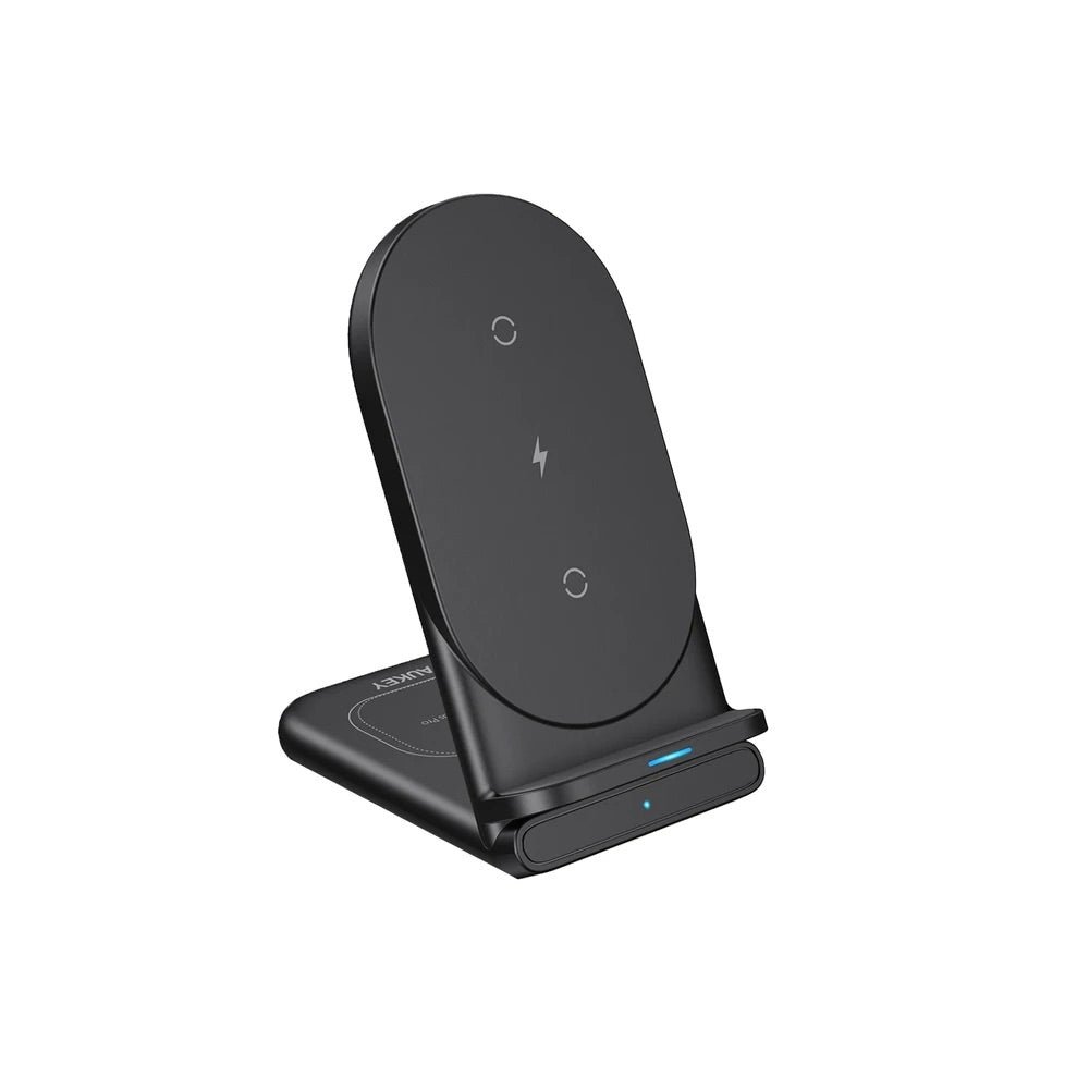 Cargador Aukey Inalámbrico 2 In 1 Wirelesfast (Bk / Wh) Color Negro — foto 2