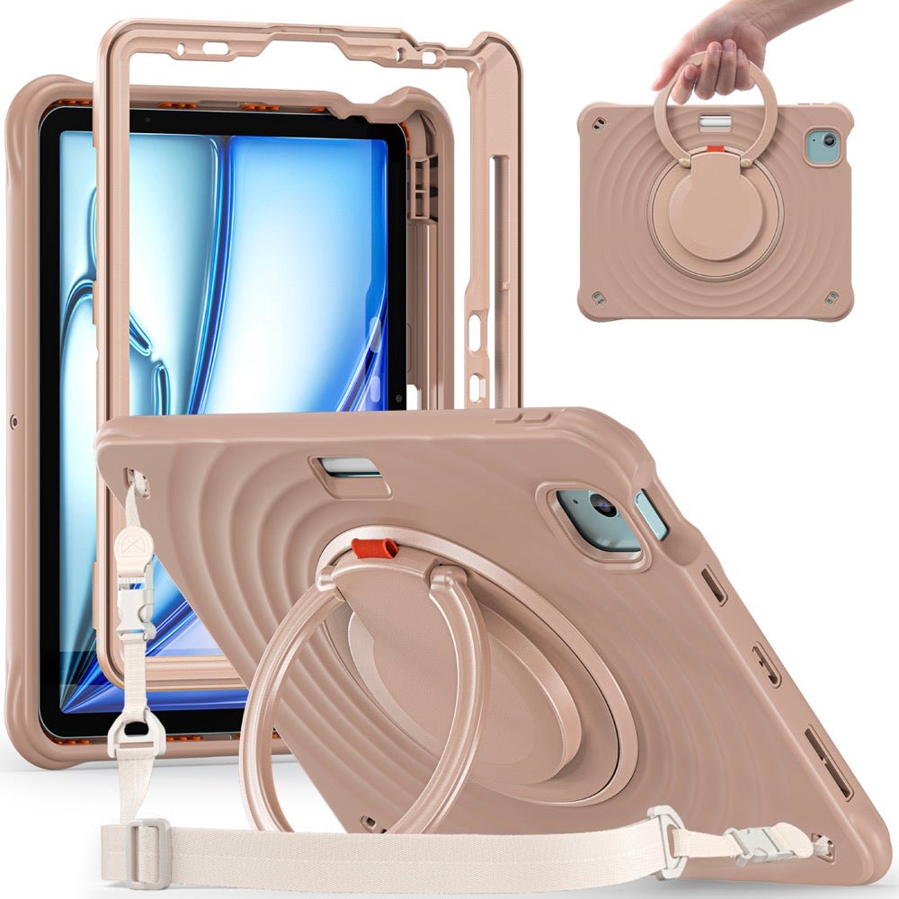 Estuche Chief Engineer B Series Modelo iPad Air 11 2024 Color Cafe con Strap — foto 2